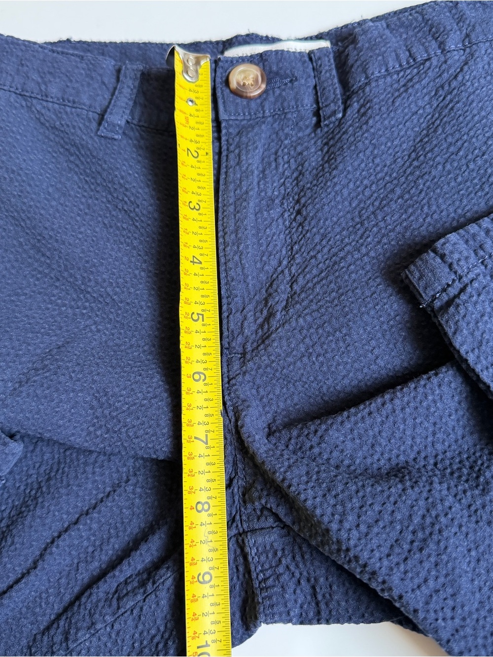 Boys Hope and Henry Seersucker Pants Size 8 Dark Navy Blue - Picture 6 of 7